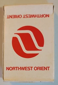 Northwest Orient Airlines Vintage Playing Cards Pre-1986 Used - Picture 1 of 6