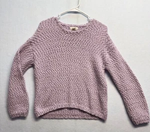 Yes Lola Womens Lilac Textured Knit Sweater Soft Pullover Casual Style Large - Picture 1 of 8