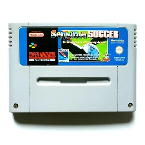 SNES Sensible Soccer Super Nintendo PAL Spiel (ITA) - Bild 1 von 3