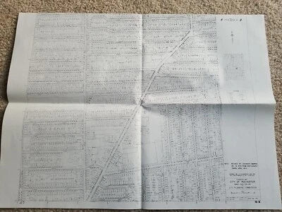 1974 Map Rochester City Plan New York NY Portland Avenue Monroe County Carter St - Image 1 of 4