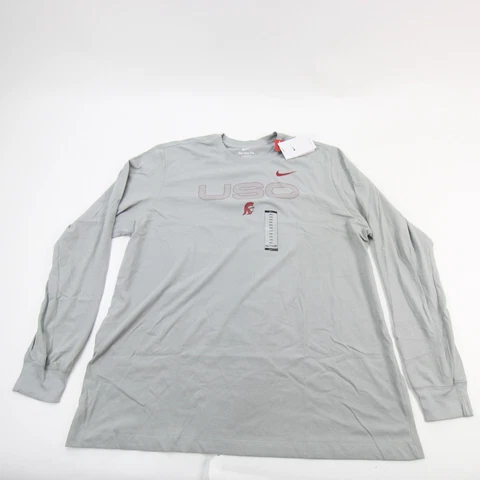 USC Trojans Nike Nike Tee Long Sleeve Shirt Men's Gray New Cover