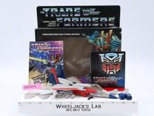 Starscream WITH BOX 100  Complete 1984 G1 Transformers Hasbro Action Figure