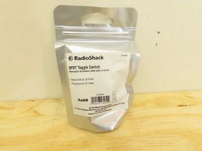 Interruptor de palanca de apagado central RadioShack 275-0710 DPDT ~ 20A a 12 VDC Foto 1 de 4
