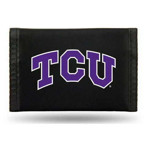 Tcu Horned Frogs Nylon Tri-Fold Wallet Cover