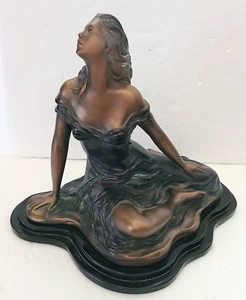 Alice Heath "Enchanted" Cold Cast Bronze Sculpture 1991 by Austin Sculptures - Picture 1 of 9