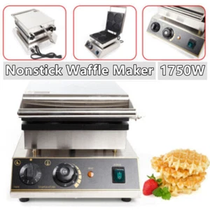 Commercial Nonstick Electric 4pcs Round Waffle Maker Iron Baker Machine 1750W US - Bild 1 von 12