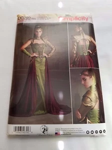 SIMPLICITY D0792 FANTASY RANGER COSTUME W/ CRAFT FOAM ARMOR AND CROWN SIZE 6-14 - Picture 1 of 2