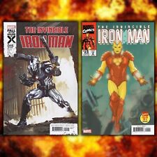 SET OF 2 ~ INVINCIBLE IRON MAN #15 ~ VARIANT SET! ~ MARVEL COMICS 2024! CB1234