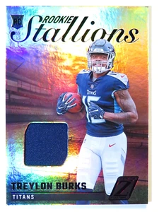 2022 Panini Zenith Treylon Burks Rookie Stallions Patch Memorabilia Card Titans - Bild 1 von 2