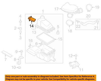 Medidor de flujo de aire de inyección de combustible usado se adapta a: Mazda CX-9 2007 grado A Foto 1 de 3