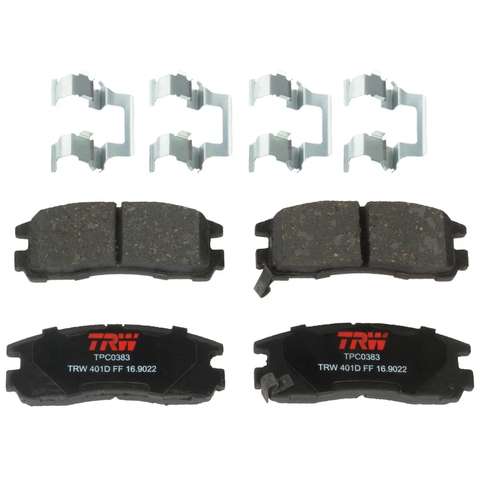 Juego de pastillas de freno traseras TXC0383 TRW de 2 ruedas para Expo Mitsubishi Eclipse Galant Foto 1 de 1