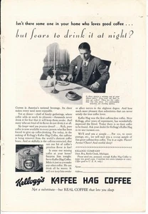 Magazine Ad - 1930 - Kellogg's Kaffee Hag Coffee - Picture 1 of 1