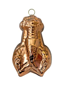 VINTAGE - COPPER LARGE 10" HANGING LOBSTER MOLD - MADE IN KOREA - PREOWNED - Picture 1 of 5