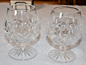 Menge 2 Waterford Lismore Kristall Whiskey Brandy Glas Schnapsschieber 5 1/4" - ausgezeichnet - Bild 1 von 5
