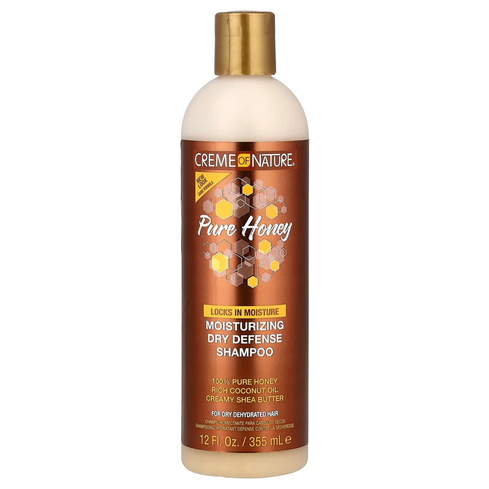 Pure Honey, Xampu Hidratante Defesa Seca, Para Cabelos Secos e Desidratados, fl oz 12 - Imagem 1 de 2
