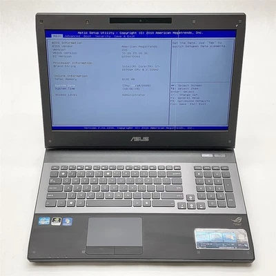 ASUS ROG G74S Laptop Intel Core i7 2670QM 2.20GHZ 17.3" FHD 8GB RAM NO HDD Parts - Image 1 of 4