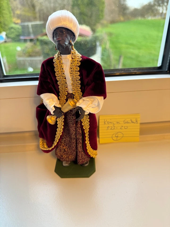 Lang  Oberammergau Krippenfigur  B 23-20 König bewegliche Glieder -bekleidet - Bild 1 von 1