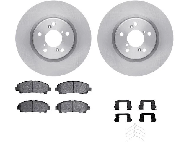 Kit de pastillas de freno delanteras y rotor para Acura TL 2009-2014 2010 2011 2012 2013 CB614BV Foto 1 de 1