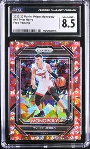2022-23 Panini Prizm Monopoly Tyler Herro #48 Free Parking Basketball CGC 8.5 - Picture 1 of 2