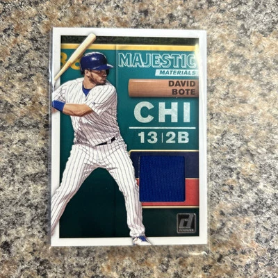 2019 Panini Donruss - Majestic Materials #MM-DB David Bote - Image 1 of 2