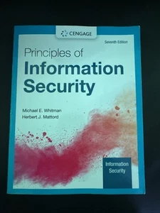 Principles of Information - Paperback, by Whitman Michael; Mattord - Excellent - Picture 1 of 4