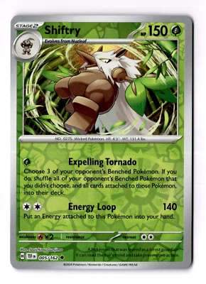 Shiftry 005/162 Sv05: Temporal Forces Reverse Holo - Image 1 of 3