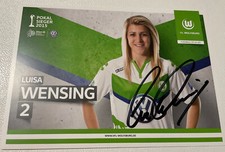 Luisa Wensing VfL Wolfsburg autograph card signed 2015 / 2016
