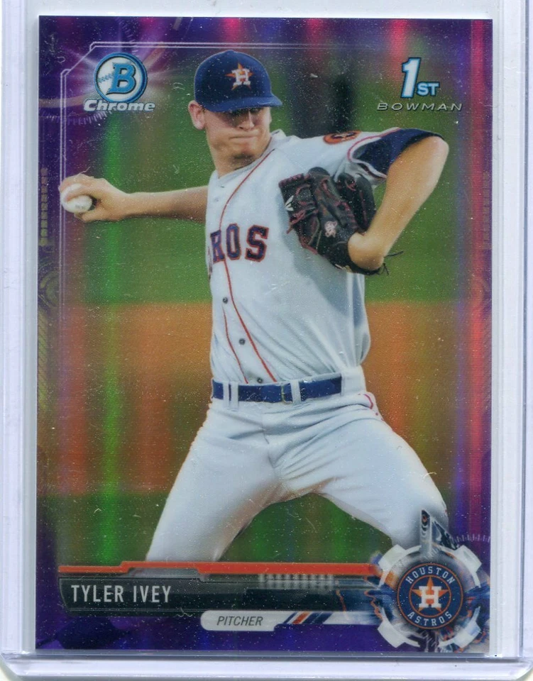 2017 Bowman Chrome Purple Refractor Tyler Ivey 1st Bowman 56/250 - Image 1 of 1