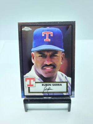 2021 Topps Chrome Platinum Anniversary Ruben Sierra Texas Rangers #567 - Image 1 of 2