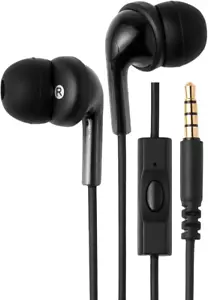 3.5mm Jack Wired Earbuds with Microphone, In Ear Headphones, 4.2 ft long cable, - Picture 1 of 6