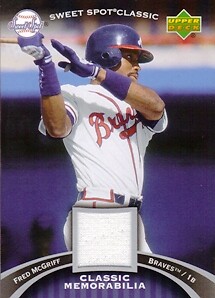 2007 Upper Deck Sweet Spot Classic Baseball Memorabilia #FG Fred McGriff