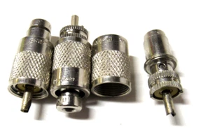 Amphenol PL-259 UHF Stecker mit UG-175/U mit Adapter - Bild 1 von 5