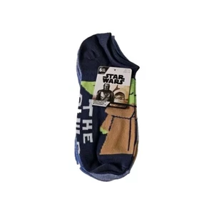 Star Wars The Mandalorian No Show Socks 6 Pairs Shoe Size 4-10 - Picture 1 of 4