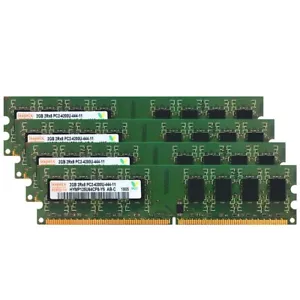 Hynix 8GB KIT 4x 2GB DDR2 PC2-4200U 533MHz 2Rx8 240Pin DIMM Desktop Memory RAM - Picture 1 of 9