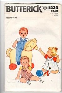 1970's Butterick Pattern #4239 Infant's jumper, jumpsuit panties size Medium - Picture 1 of 2