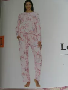 Flora Nikrooz 2 Piece Long Sleeve & Pants Pajama Set-Blush Botanical-Sze 2XL-NWT - Picture 1 of 10