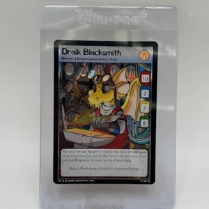 NM Draik Blacksmith 7/150 Darkest Faerie Ultra Rare 2005 Neopets TCG - Picture 1 of 2