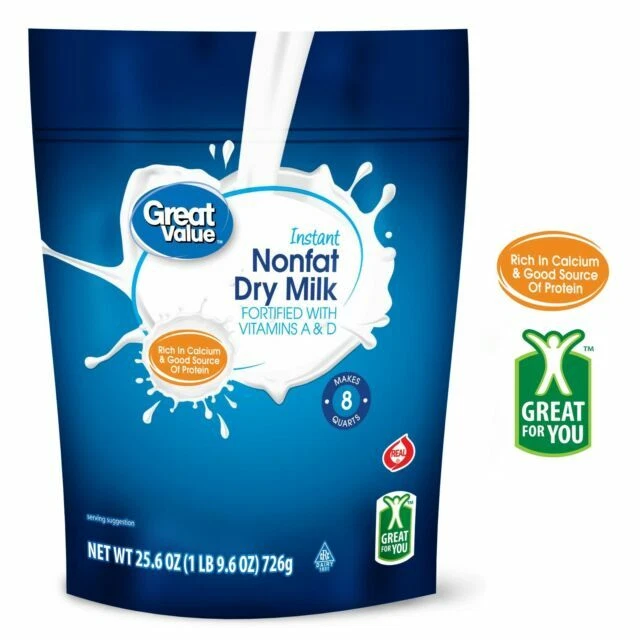 Great Value 25.6 Oz Nonfat Instant Dry Milk