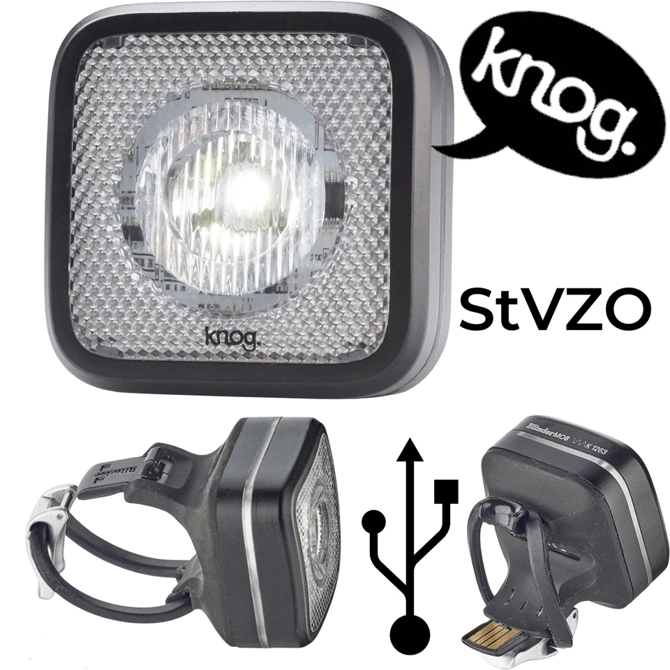 Knog Blinder MOB Fahrradlampe StVZO weiße Lenkerhalter LED Bike