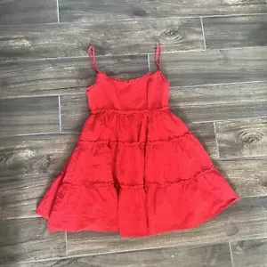 B.smart Red Mini Dress Crisis Cross Back Size 0 - Picture 1 of 5