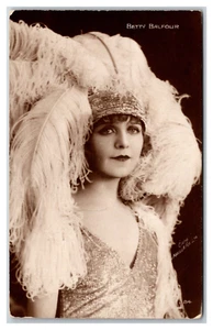 BETTY BALFOUR RPPC Silent film ENGLISH HOLLYWOOD "British Mary Pickford" - Picture 1 of 2