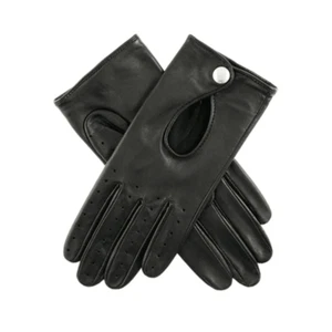 Dents Thruxton Women's Leather Classic Driving Gloves BLACK - Picture 1 of 4