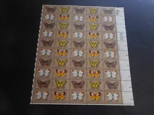 Scott 1712-15, 13 cent, Butterfly, Sheet - Foto 1 di 2