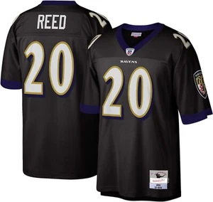 Baltimore Ravens Ed Reed Mitchell & Ness Men's Black Official NFL Legacy Jersey - Picture 1 of 12