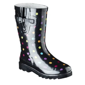 WESTERN CHIEF GIRLS MOLLY DOT RAIN BOOTS *CHOOSE SIZE - Picture 1 of 1