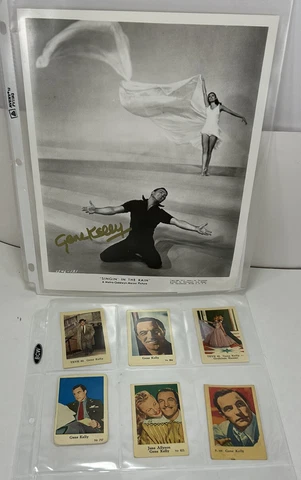 ACTOR, DANCER, DIRECTOR GENE KELLY, SIGNED VINTAGE STUDIO PHOTO Dutch Gum Cards Cover