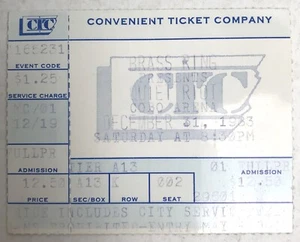 QUIET RIOT Cobo Arena Detroit DECEMBER 31 1983 - Picture 1 of 1