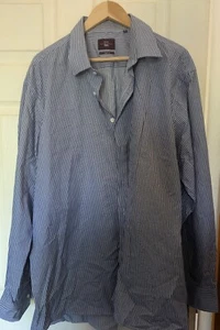Moss Bros. Esquire Blue striped shirt 48/19 - Picture 1 of 3