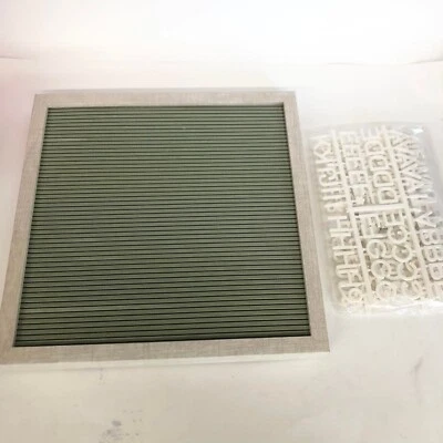 Wooden Hanging Letter Board 14 x 14 Inches, LETTERS INCLUDED, Message Board - Image 1 of 4