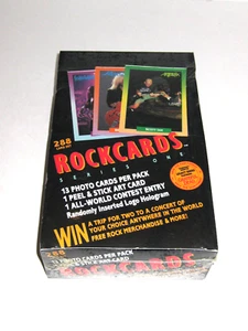 1991 ROCKCARDS SERIES 1 PHOTO CARDS FACTORY SEALED BOX - 36 PACKS ~ FREE SHIP ~ - Picture 1 of 8